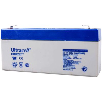 ULTRACELL 6V 3.4AH | ΕΠΑΝΑΦΟΡΤΙΖΟΜΕΝΕΣ ΜΠΑΤΑΡΙΕΣ ΜΟΛΥΒΔΟΥ στο smart-tech.gr