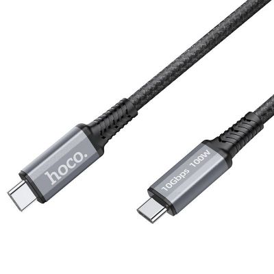 Καλώδιο σύνδεσης Hoco US01 USB3.1 GEN2 10Gbps 100W Super-Speed USB-C σε USB-C 4K 60Hz 5.0A 1.2m Μαύρο | ΕΠΙΤΟΙΧΙΟΙ ΦΟΡΤΙΣΤΕΣ USB & ΚΑΛΩΔΙΑ ΦΟΡΤΙΣΗΣ στο smart-tech.gr