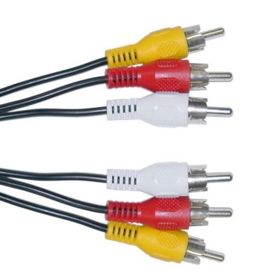 POWERTECH καλώδιο 3x RCA σε 3x RCA CAB-R006, 5m, μαύρο | Λοιπά Καλώδια, Adaptors & Μετατροπείς στο smart-tech.gr
