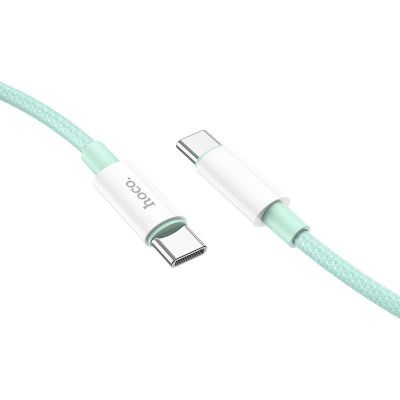 Καλώδιο σύνδεσης Hoco X68 PD True Color Braided USB-C σε USB-C 100W 3A Πράσινο 1m | ΕΠΙΤΟΙΧΙΟΙ ΦΟΡΤΙΣΤΕΣ USB & ΚΑΛΩΔΙΑ ΦΟΡΤΙΣΗΣ στο smart-tech.gr