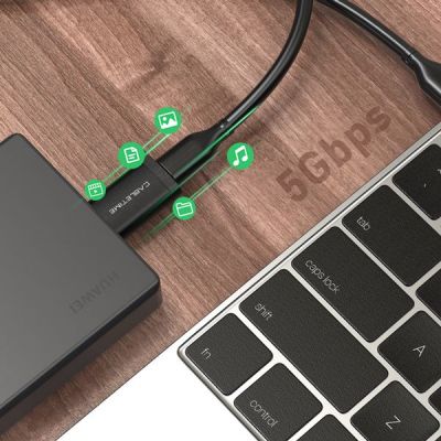 CABLETIME αντάπτορας USB 3.0 σε USB Type-C AMCF, 2.1A, 0.1m, γκρι | Καλώδια USB-C (Type-C) στο smart-tech.gr