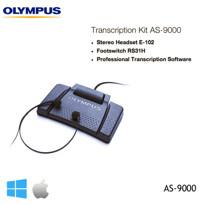 OLYMPUS AS-9000 TRANSCRIPTION KIT | Ψηφιακά (Digital) στο smart-tech.gr