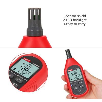 UNI-T ψηφιακό θερμόμετρο & υγρασιόμετρο UT333BT, Bluetooth | Μηχανήματα - Πολύμετρα στο smart-tech.gr