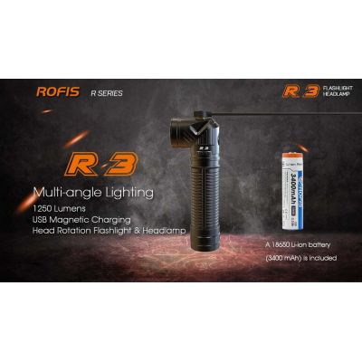 ROFIS R3 1250 LUMENS | ΦΑΚΟΙ ΚΕΦΑΛΗΣ LED στο smart-tech.gr