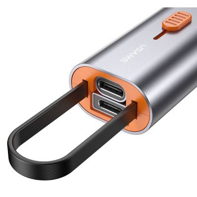 USAMS αντάπτορας USB-C σε USB-C/USB/Lightning SJ560, 60W PD, 0.3m, γκρι | Καλώδια USB-C (Type-C) στο smart-tech.gr
