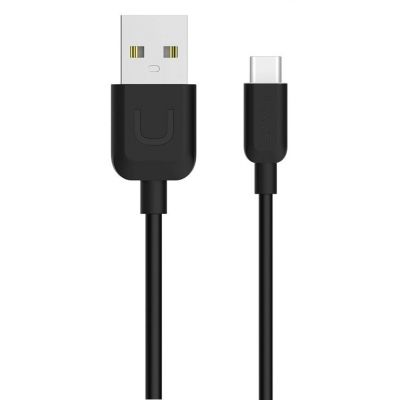 USAMS Καλώδιο USB σε Type-C US-SJ099 U-Turn, 1m, μαύρο | Καλώδια USB-C (Type-C) στο smart-tech.gr