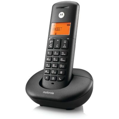 Motorola E201 Black Ασύρματο τηλέφωνο με ανοιχτή ακρόαση, call block και Do Not Disturb | Ασύρματα τηλέφωνα στο smart-tech.gr