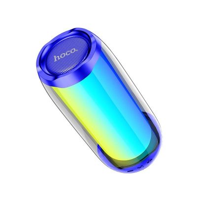 Φορητό Ηχείο Wireless Hoco HC8 Pulsating V5.0 TWS 10W 1800mAh Ενσωματωμένο Μικρόφωνο FM USB AUX 360° LED Μπλέ | Φορητά Ασύρματα Ηχεία Bluetooth στο smart-tech.gr