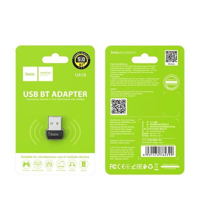 Αντάπτορας Wireless Hoco UA18 USB Bluetooth 5.0 Μαύρο | Modems / Routers στο smart-tech.gr