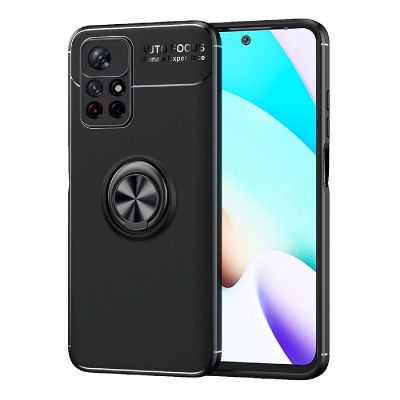Θήκη Ancus AutoFocus Shock Proof με Ring Holder για Xiaomi Redmi Note 11T 5G  Note 11s 5G  Poco M4 Pro 5G Μαύρη | Θήκες προστασίας για κινητά στο smart-tech.gr