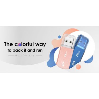 SILICON POWER USB Flash Drive Helios 202, 64GB, USB 3.2, μπλε | USB FLASH DRIVES - STICKS στο smart-tech.gr