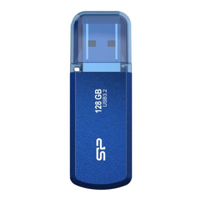 SILICON POWER USB Flash Drive Helios 202, 128GB, USB 3.2, μπλε | USB FLASH DRIVES - STICKS στο smart-tech.gr