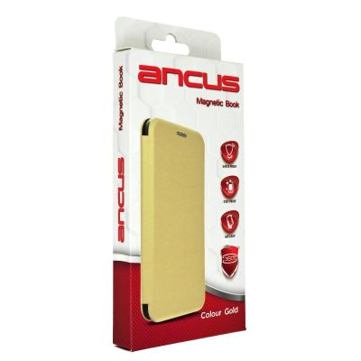 Θήκη Book Ancus Magnetic Curve για Samsung SM-A536 Galaxy A53 5G TPU Χρυσό | Θήκες προστασίας για κινητά στο smart-tech.gr