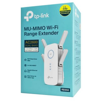 TP-LINK WiFi range extender RE650, dual-band, AC2600, Ver. 1.0 | Access Points - WiFi Extenders στο smart-tech.gr