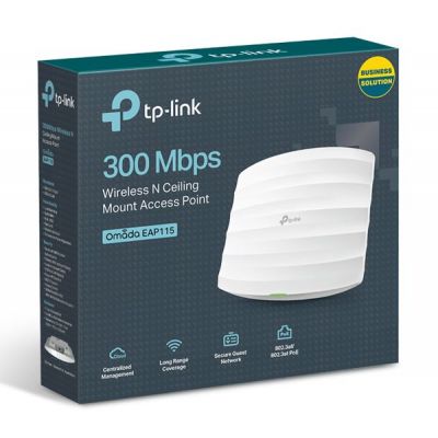 TP-LINK ασύρματο access point EAP115, 300Mbps, οροφής, Ver. 4.0 | Access Points - WiFi Extenders στο smart-tech.gr