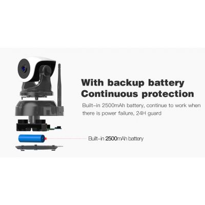 VSTARCAM smart IP κάμερα CS24B, 3MP, WiFi, battery backup | Διαδικτυακές IP Κάμερες στο smart-tech.gr