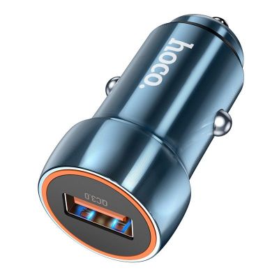 Φορτιστής Αυτοκινήτου Hoco Z46 Blue Shield USB QC3.0 18W Μπλε | ΦΟΡΤΙΣΤΕΣ / ΤΡΟΦΟΔΟΤΙΚΑ USB στο smart-tech.gr
