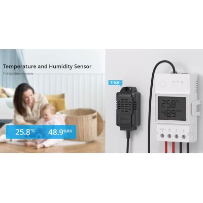 SONOFF αισθητήρας θερμοκρασίας & υγρασίας THS01, RJ11, 50cm, μαύρος | Ανιχνευτές Aερίων, Nερού και Kαπνού στο smart-tech.gr