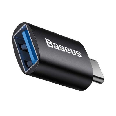Baseus Converter Ingenuity Series Mini OTG Adaptor USB-A 3.1 Female to Type-C Male Black (ZJJQ000001) (BASZJJQ000001) | ΚΑΛΩΔΙΑ & ADAPTORS στο smart-tech.gr