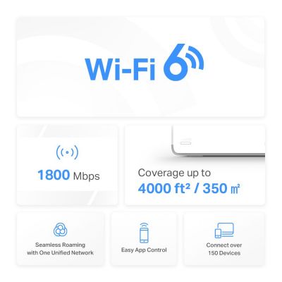 MERCUSYS Mesh Wi-Fi 6 System Halo H70X, 1.8Gbps Dual Band, 2τμχ, Ver. 1.0 | Access Points - WiFi Extenders στο smart-tech.gr