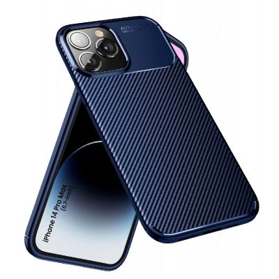 Θήκη Ancus AutoFocus Carbon Fiber για Apple iPhone 14 Pro Max Μπλε | Θήκες προστασίας για κινητά στο smart-tech.gr