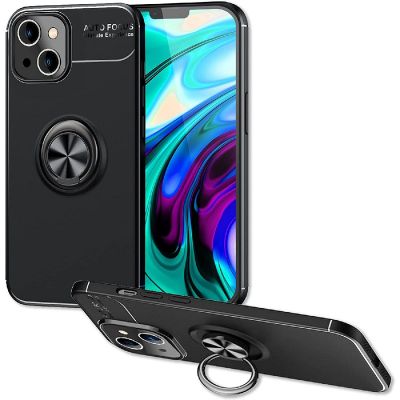 Θήκη Ancus AutoFocus Shockproof με Ring Holder για Apple iPhone 14 Plus Μαύρη | Θήκες προστασίας για κινητά στο smart-tech.gr
