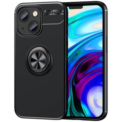 Θήκη Ancus AutoFocus Shockproof με Ring Holder για Apple iPhone 14 Plus Μαύρη | Θήκες προστασίας για κινητά στο smart-tech.gr