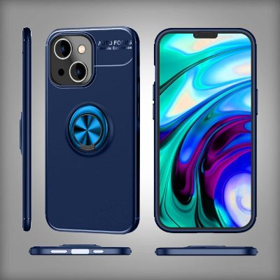 Θήκη Ancus AutoFocus Shockproof με Ring Holder για Apple iPhone 14 Plus Μπλε | Θήκες προστασίας για κινητά στο smart-tech.gr
