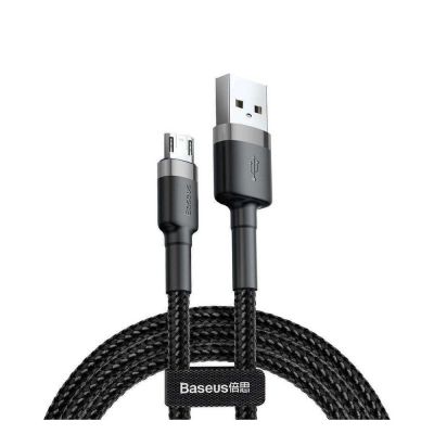 Baseus Cafule Braided USB 2.0 to micro USB Cable Μαύρο 3m (CAMKLF-HG1) (BASCAMKLF-HG1) | ΚΑΛΩΔΙΑ & ADAPTORS στο smart-tech.gr