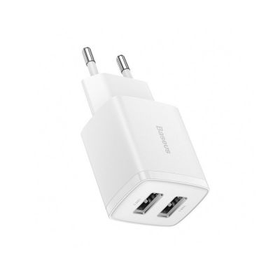 Baseus Φορτιστής Χωρίς Καλώδιο με 2 Θύρες USB-A 10.5W Λευκός (CCXJ010202) (BASCCXJ010202) | ΦΟΡΤΙΣΤΕΣ / ΤΡΟΦΟΔΟΤΙΚΑ USB στο smart-tech.gr