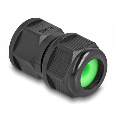 DELOCK σύνδεσμος για RJ45 86995, αδιάβροχος IP67, μαύρος | Καλώδια δικτύου στο smart-tech.gr