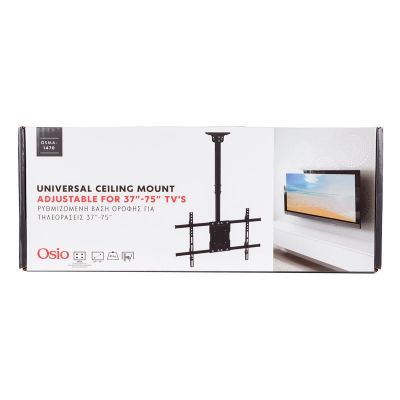 Osio OSMA-1470 Σταθερή Βάση Οροφή τηλεόρασης 37″ – 75″ VESA 600 x 400 | Βάσεις στήριξης τηλεοράσεων στο smart-tech.gr