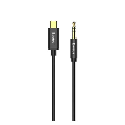 Baseus Yiven Regular USB 2.0 Cable USB-C male - 3.5mm male Μαύρο 1.2m (CAM01-01) (BASCAM0101) | ΚΑΛΩΔΙΑ & ADAPTORS στο smart-tech.gr