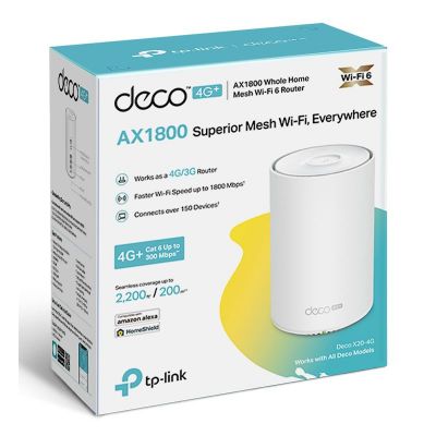 TP-LINK Whole Home Mesh WiFi 6 Deco X20-4G, 4G+ AX1800, Ver. 1.0 | Access Points - WiFi Extenders στο smart-tech.gr