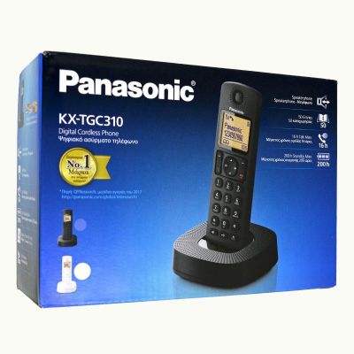Ασύρματο Ψηφιακό Τηλέφωνο Panasonic KX-TGC310 (EU) Λευκό | Ασύρματα τηλέφωνα στο smart-tech.gr