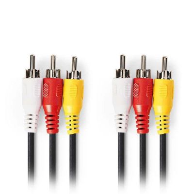 NEDIS CVGP24300BK100 | Καλώδια & Adaptors Εικόνας & Ήχου RCA στο smart-tech.gr