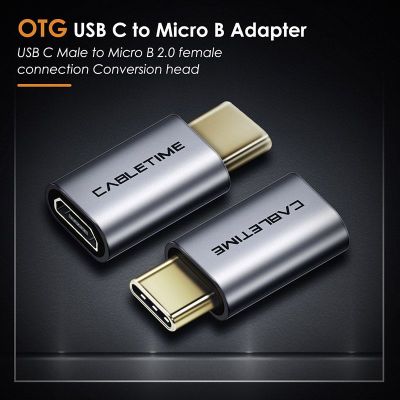 CABLETIME αντάπτορας USB Type-C σε USB Micro θηλυκό C160, γκρι | Καλώδια USB-C (Type-C) στο smart-tech.gr