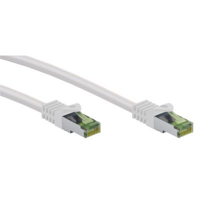 GOOBAY καλώδιο S/FTP CAT 8.1 61103, copper, AWG 26, GHMT, 0.50m, λευκό | Καλώδια δικτύου στο smart-tech.gr