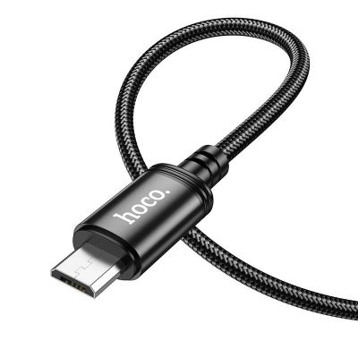 Καλώδιο σύνδεσης Hoco X89 Wind USB σε Micro USB 2.4A 1m Μαύρο Braided | ΕΠΙΤΟΙΧΙΟΙ ΦΟΡΤΙΣΤΕΣ USB & ΚΑΛΩΔΙΑ ΦΟΡΤΙΣΗΣ στο smart-tech.gr