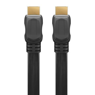 GOOBAY καλώδιο HDMI 2.0 με Ethernet 61280, flat, 18Gbit/s, 4K, 3m, μαύρο | Λοιπά Καλώδια, Adaptors & Μετατροπείς στο smart-tech.gr
