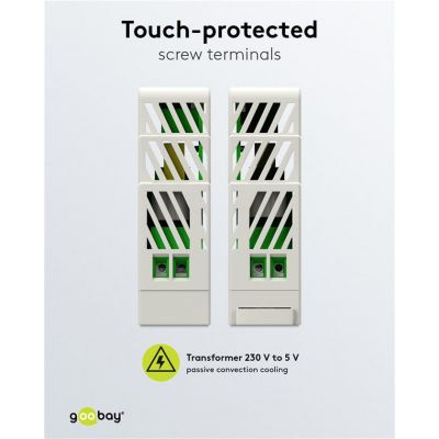 GOOBAY τροφοδοτικό 59574 για DIN rail, 5V/2.4A, 12W, IP20 | ΗΛΕΚΤΡΟΛΟΓΙΚΟΣ ΕΞΟΠΛΙΣΜΟΣ στο smart-tech.gr