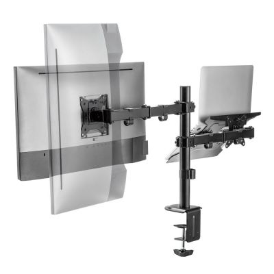 BRATECK βάση γραφείου LDT66-C024ML για οθόνη 13"-32" & laptop, έως 9kg | ΒΑΣΕΙΣ ΣΤΗΡΙΞΗΣ ΣΥΣΚΕΥΩΝ στο smart-tech.gr