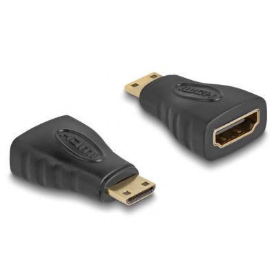 DELOCK αντάπτορας HDMI σε HDMI mini 65244, gold plated, μαύρος | Λοιπά Καλώδια, Adaptors & Μετατροπείς στο smart-tech.gr