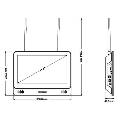 HIKVISION HIWATCH NVR καταγραφικό με οθόνη DS-7604NI-L1/W, WiFi | Καταγραφικά στο smart-tech.gr