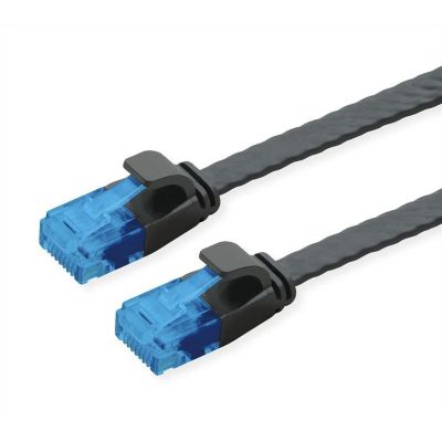 POWERTECH καλώδιο δικτύου CAB-N344, flat, Cat 6a U/UTP, 3m, μαύρο | Καλώδια δικτύου στο smart-tech.gr