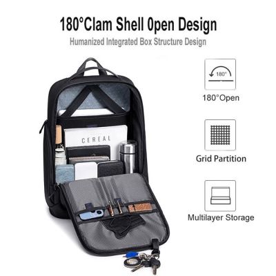 ARCTIC HUNTER τσάντα πλάτης B00554 με θήκη laptop 15.6", 20L, USB, μαύρη | Τσάντες & Σακίδια καθημερινής χρήσης στο smart-tech.gr