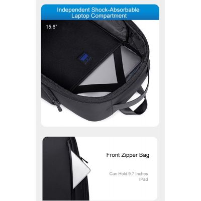 ARCTIC HUNTER τσάντα πλάτης B00554 με θήκη laptop 15.6", 20L, USB, μαύρη | Τσάντες & Σακίδια καθημερινής χρήσης στο smart-tech.gr
