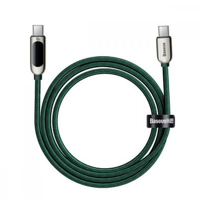 Baseus Cable USB-C to USB-C Baseus Display, 100W, 2m Green (CATSK-C06) (BASCATSK-C06) | ΚΑΛΩΔΙΑ & ADAPTORS στο smart-tech.gr