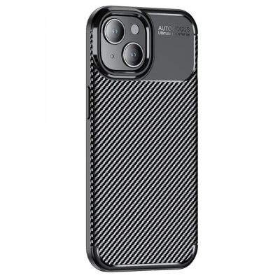 Θήκη Ancus AutoFocus Carbon Fiber για Apple iPhone 15 Μαύρη | Θήκες προστασίας για κινητά στο smart-tech.gr