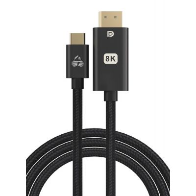 POWERTECH καλώδιο USB-C σε DisplayPort PTR-0138, 8K/120Hz, 1m, μαύρο | Καλώδια USB-C (Type-C) στο smart-tech.gr